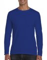 Heren T-shirts lange mouw Gildan 64400 royal blue